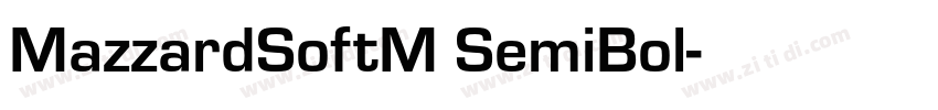 MazzardSoftM SemiBol字体转换